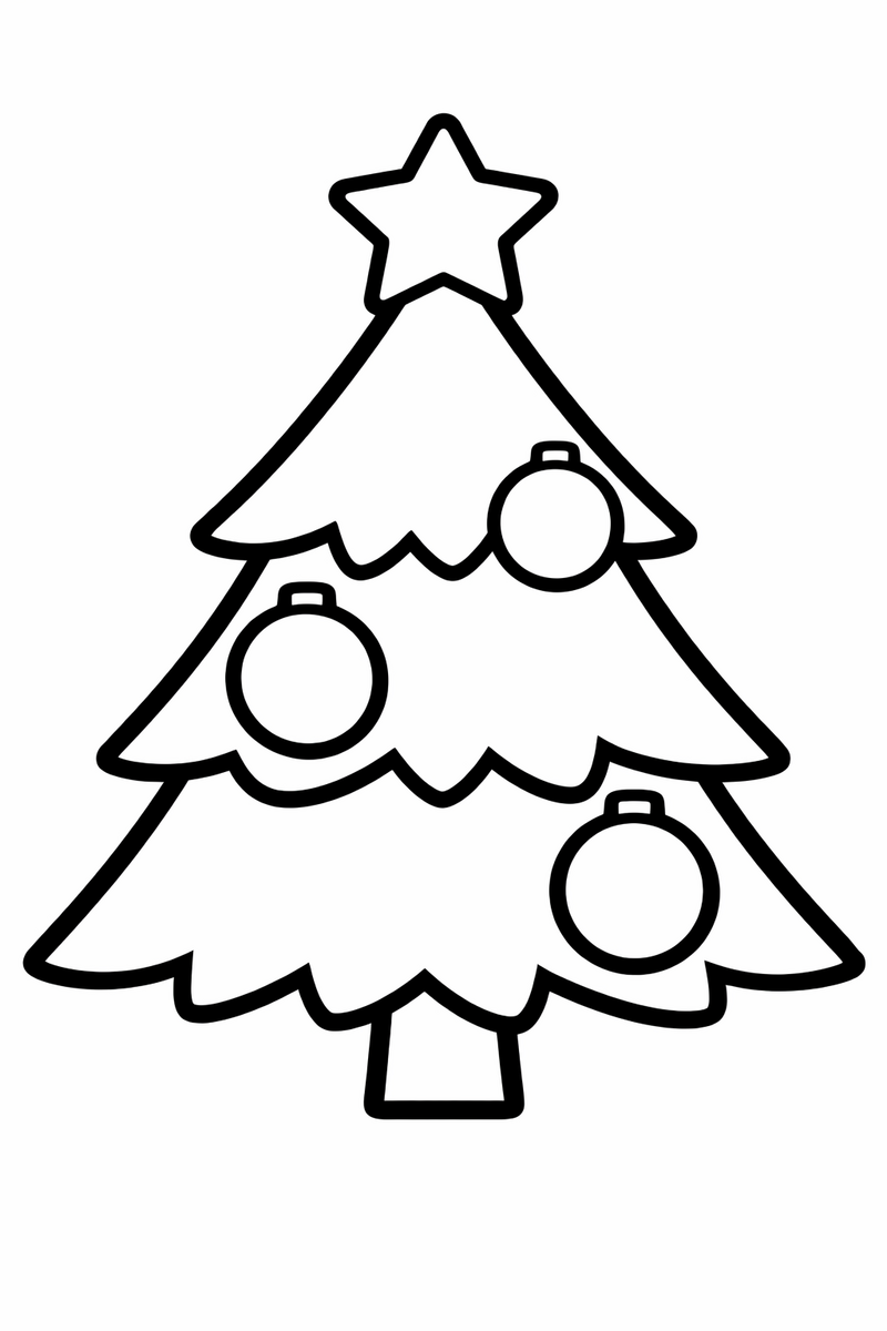 Toddler-Easy Tree coloring page
