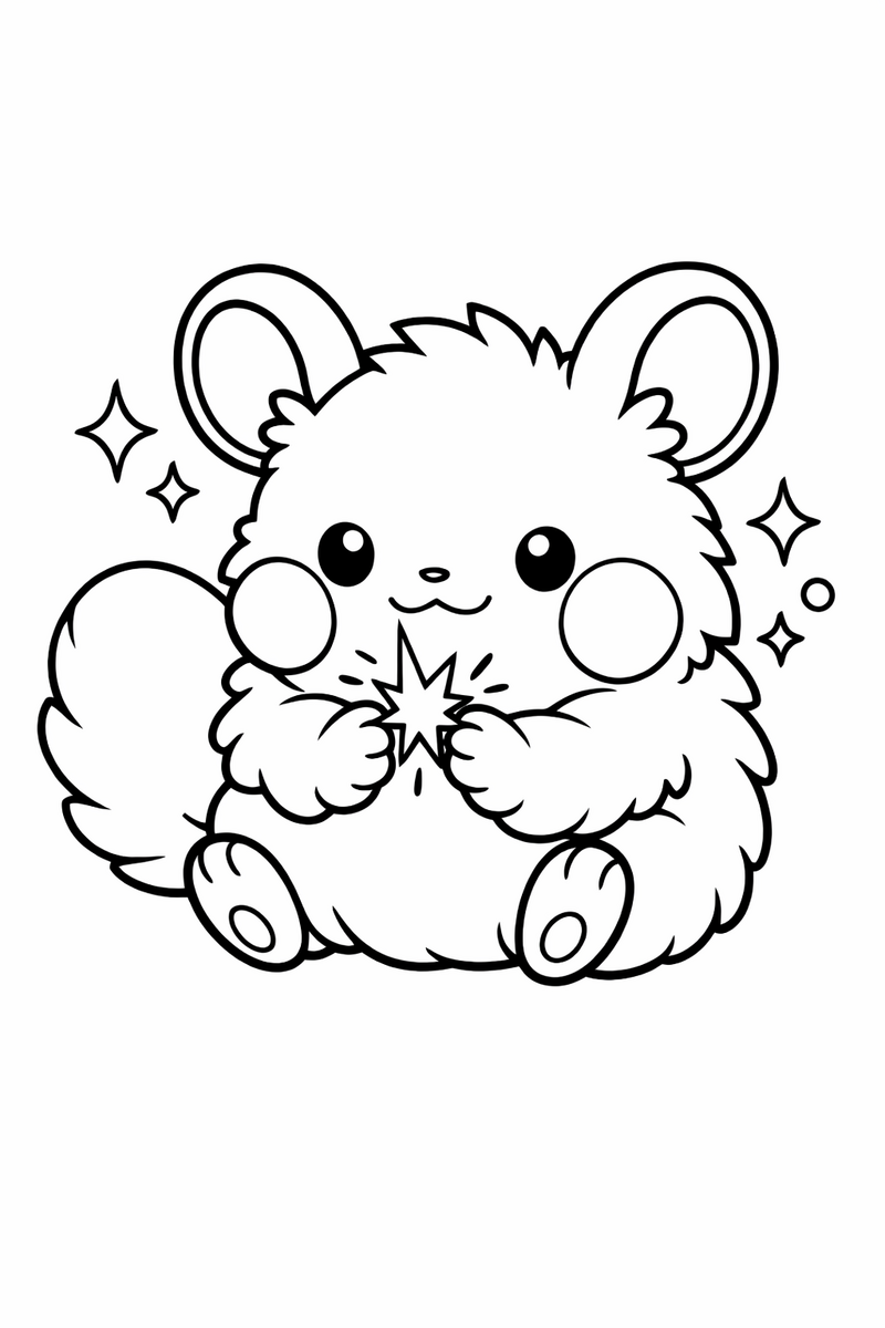 Pikachu coloring page