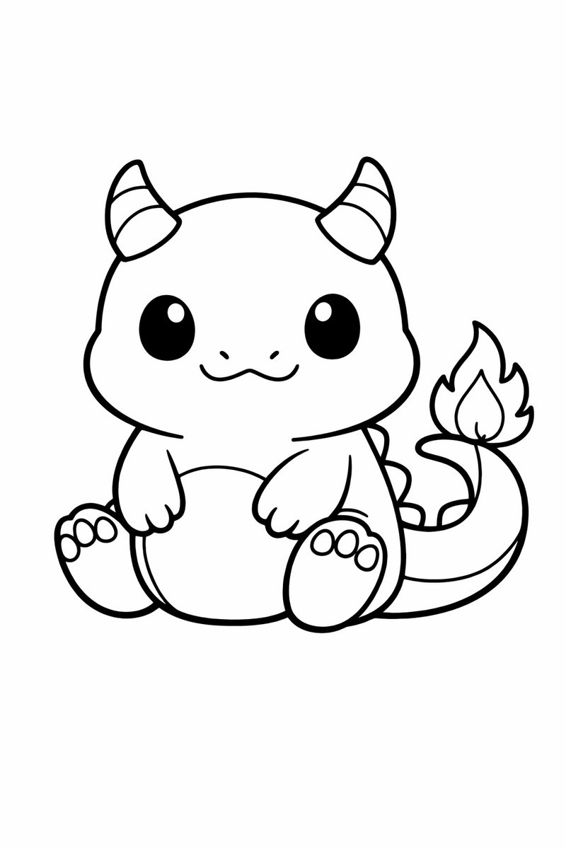 Charmander coloring page