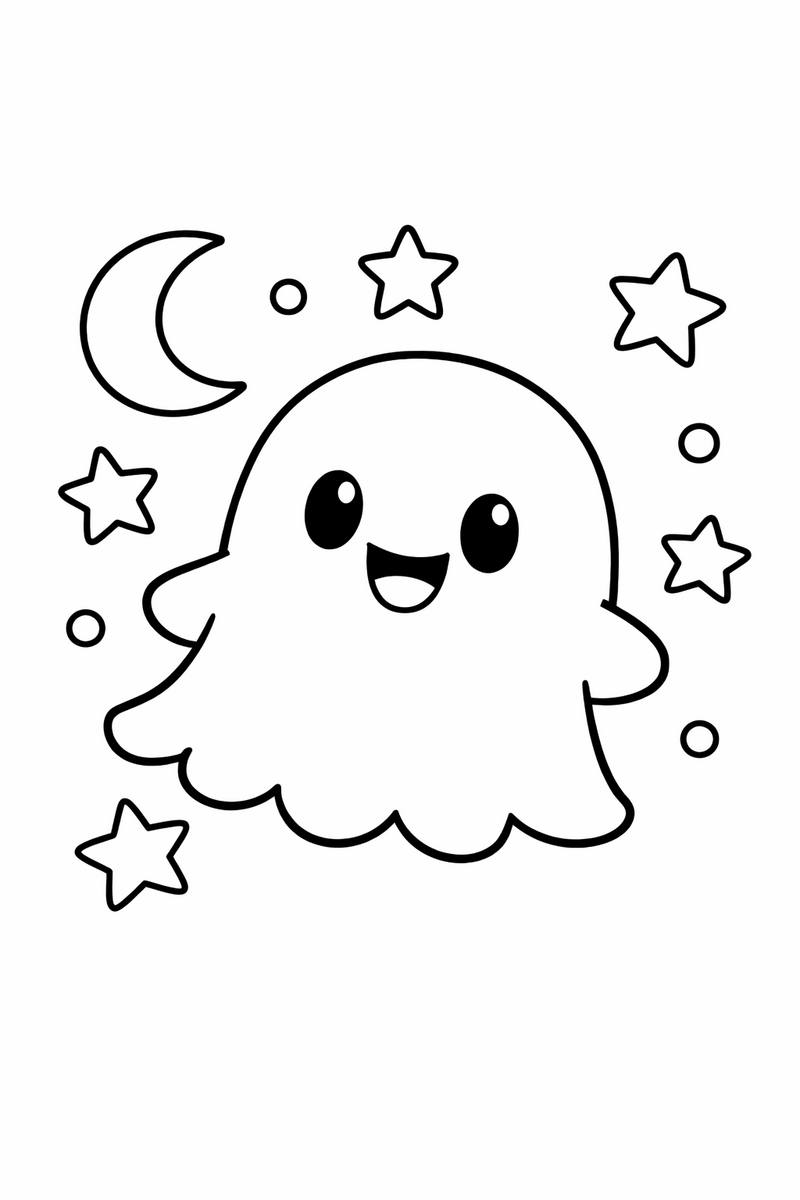 Gastly coloring page