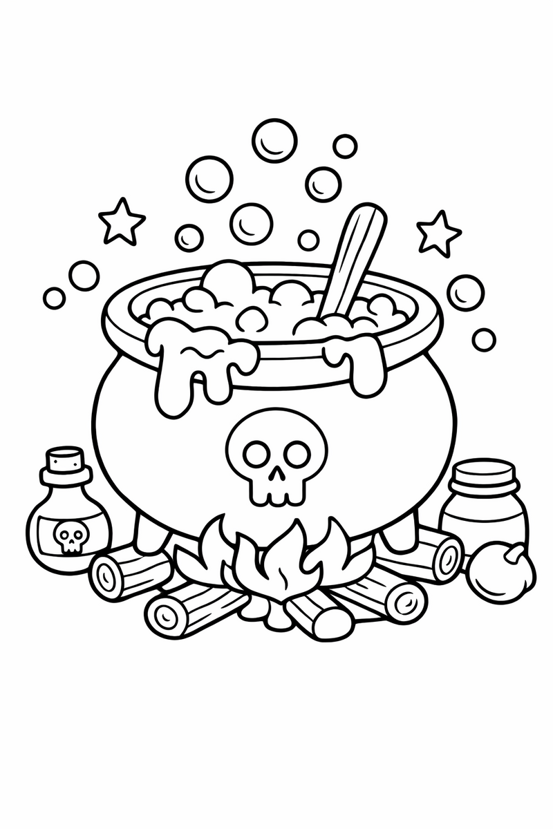 Bubbling Cauldron coloring page