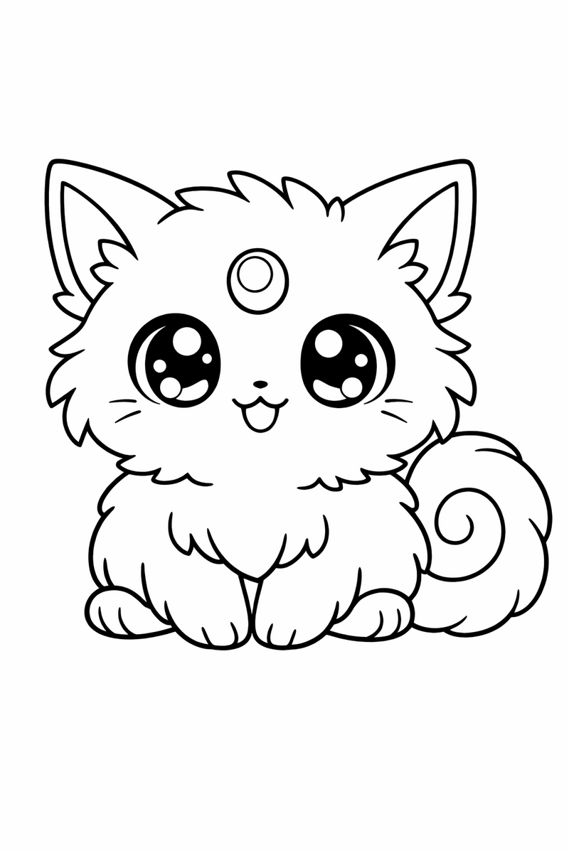 Espeon coloring page